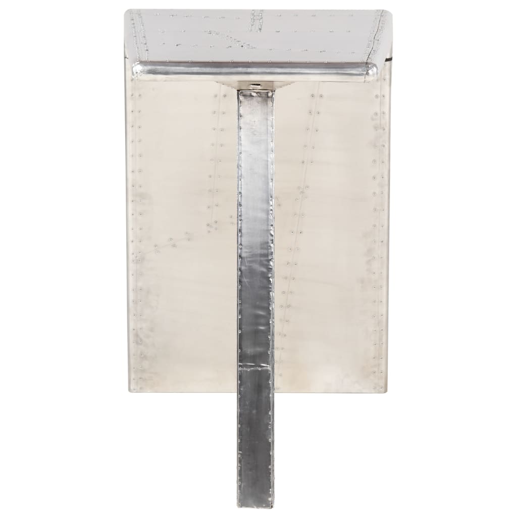 vidaXL Γραφείο Aviator Ασημί 112 x 50 x 76 εκ. Μεταλλικό