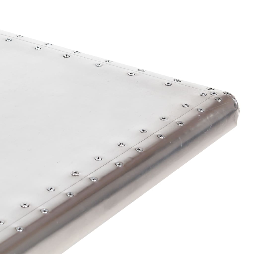 vidaXL Γραφείο Aviator Ασημί 112 x 50 x 76 εκ. Μεταλλικό