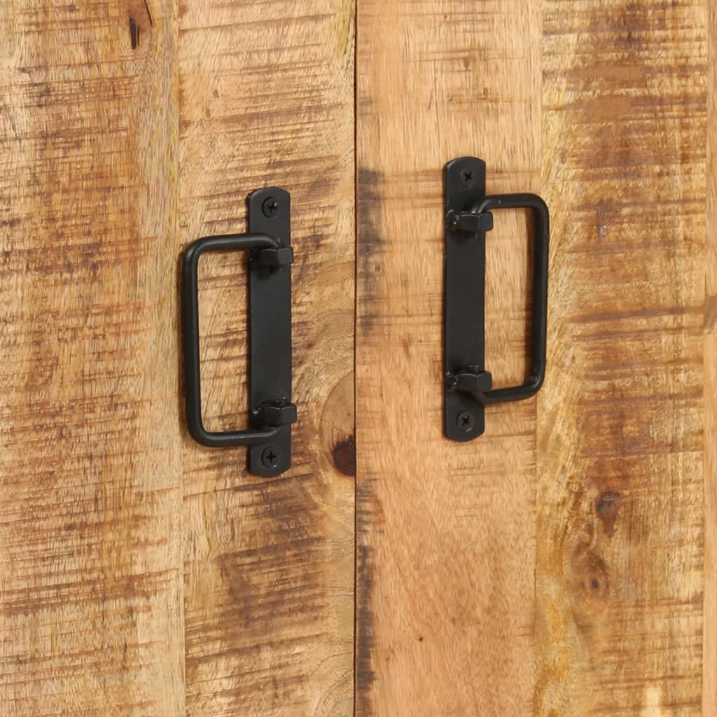 vidaXL Βιβλιοθήκη με 4 Επίπεδα 80x30x180 εκ. Ακατέργαστο Ξύλο Μάνγκο