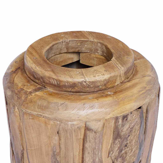 vidaXL Βάζο Διακοσμητικό 40 x 80 εκ. από Μασίφ Ξύλο Teak