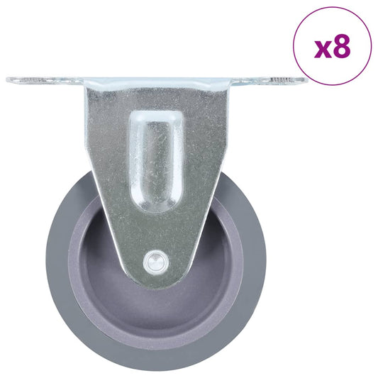 vidaXL Ρόδες Σταθερές 8 τεμ. 75 χιλ.