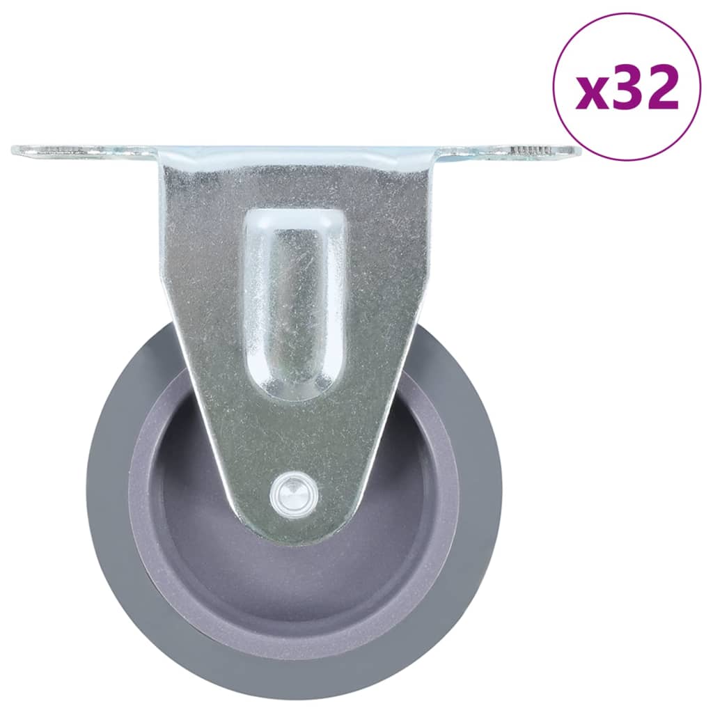 vidaXL 32 τεμάχια Σταθερές Ρόδες 75 χιλ.