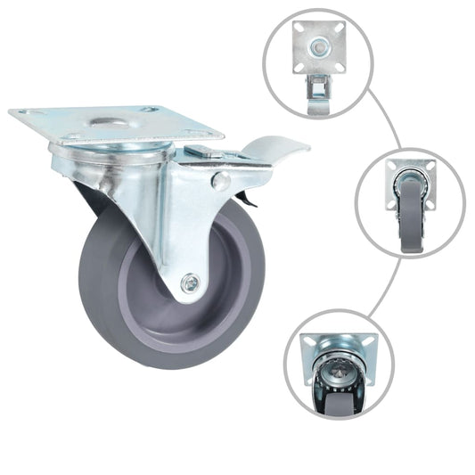 vidaXL Ρόδες Σταθερές 16 τεμ. 75 χιλ.