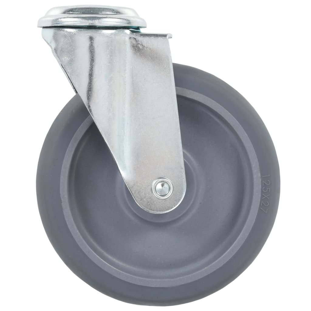 vidaXL Ρόδες Περιστρεφόμενες Βιδωτές 12 τεμ. 125 χιλ.