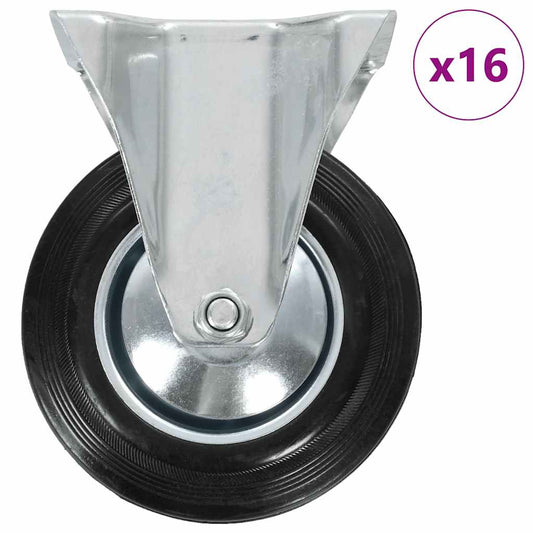 vidaXL Ρόδες Σταθερές 16 τεμ. 160 χιλ.