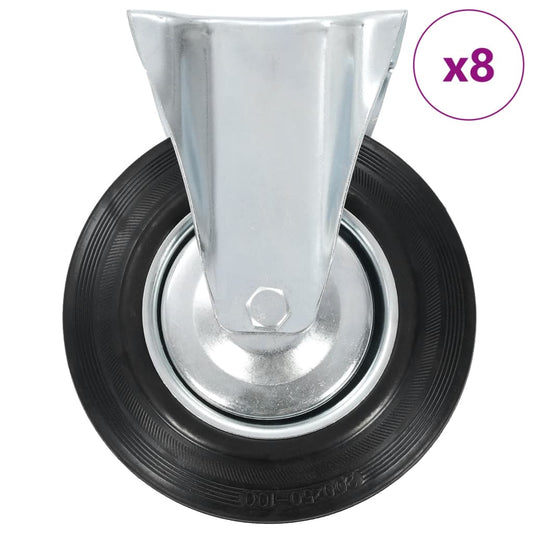 vidaXL Ρόδες Σταθερές 8 τεμ. 200 χιλ.