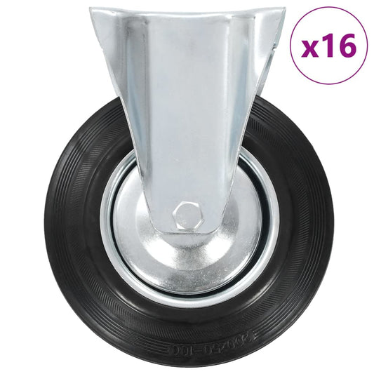 vidaXL Ρόδες Σταθερές 16 τεμ. 200 χιλ.