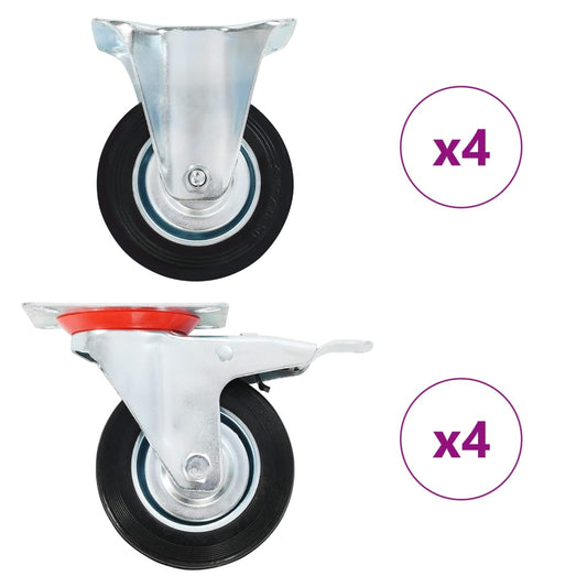 vidaXL Ρόδες 8 τεμ. 100 χιλ.
