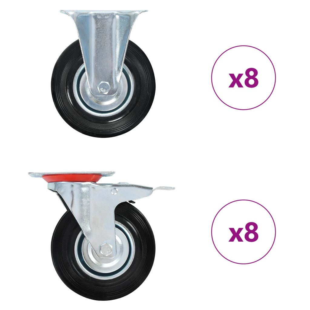 vidaXL Ρόδες 16 τεμ. 125 χιλ.