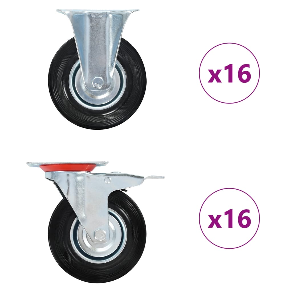vidaXL Ρόδες 32 τεμ. 125 χιλ.