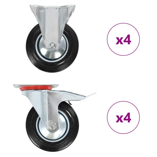 vidaXL Ρόδες 8 τεμ. 160 χιλ.