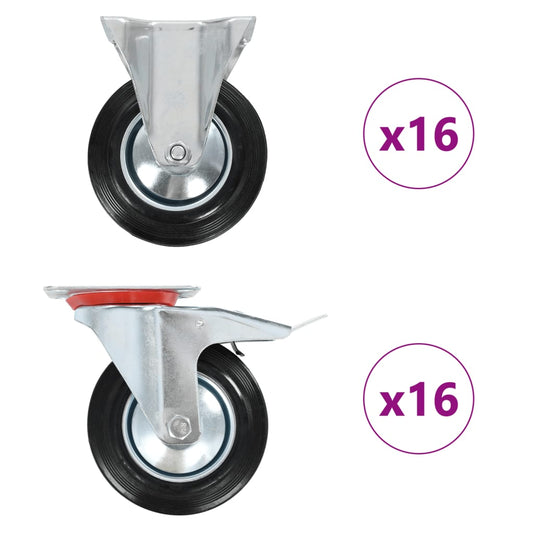 vidaXL Ρόδες 32 τεμ. 160 χιλ.