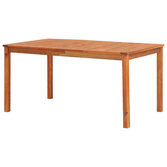 vidaXL Τραπέζι Κήπου 150 x 90 x 74 εκ. από Μασίφ Ξύλο Ακακίας