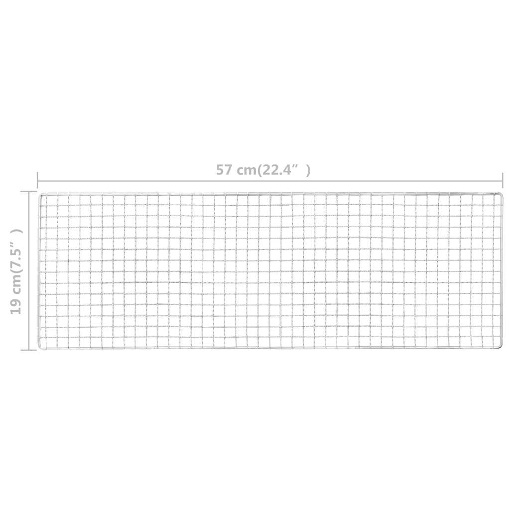 vidaXL Ψησταριά Κάμπινγκ Φορητή 60 x 22,5 x 33 εκ. Ατσάλινη