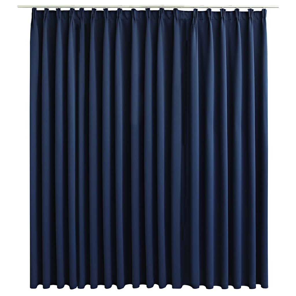 vidaXL Κουρτίνα Συσκότισης με Γάντζους Μπλε 290 x 245 εκ.
