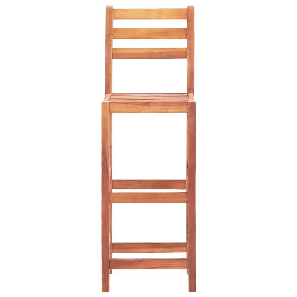 vidaXL Καρέκλες Μπαρ 4 τεμ. από Μασίφ Ξύλο Ακακίας