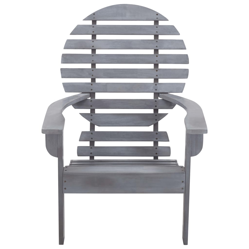 vidaXL Καρέκλα Adirondack Γκρι από Μασίφ Ξύλο Ακακίας