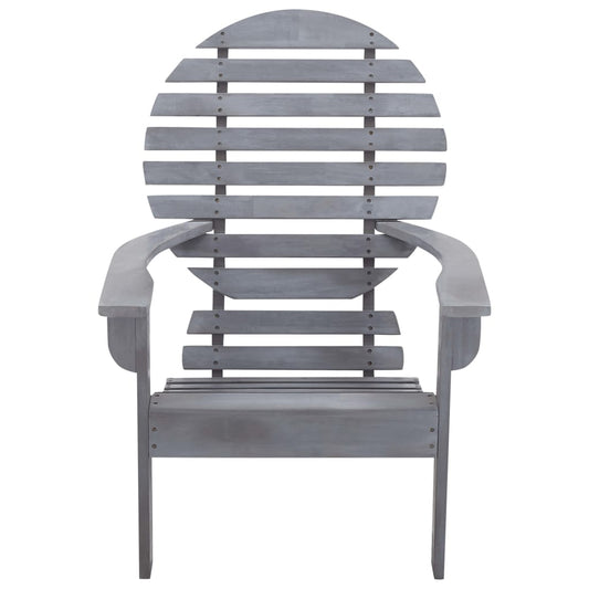 vidaXL Καρέκλα Adirondack Γκρι από Μασίφ Ξύλο Ακακίας