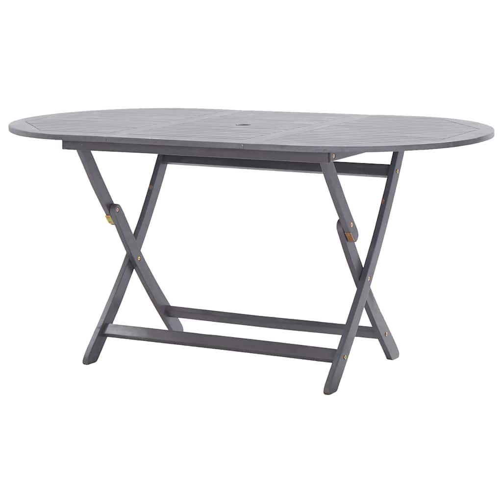 vidaXL Τραπέζι Κήπου Πτυσσόμενο 160 x 85 x 75 εκ. Μασίφ Ξύλο Ακακίας