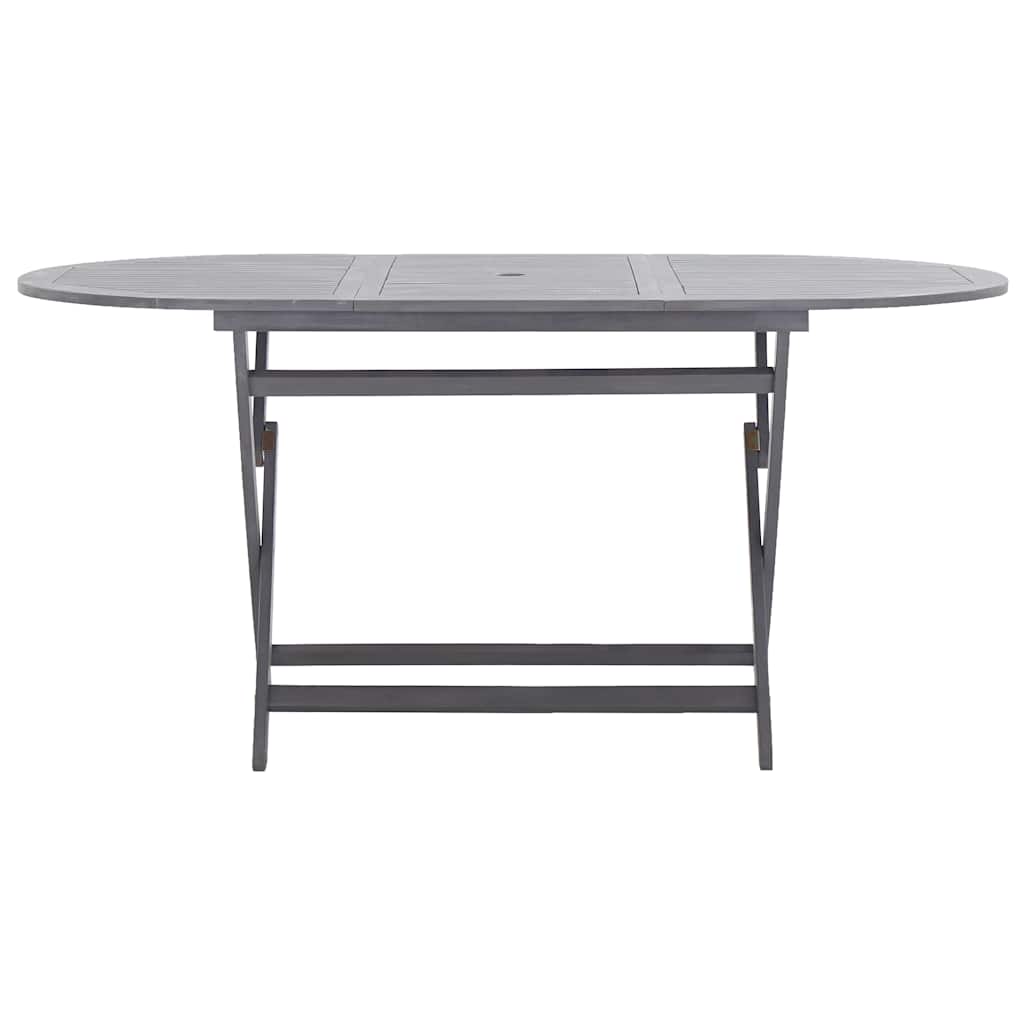 vidaXL Τραπέζι Κήπου Πτυσσόμενο 160 x 85 x 75 εκ. Μασίφ Ξύλο Ακακίας