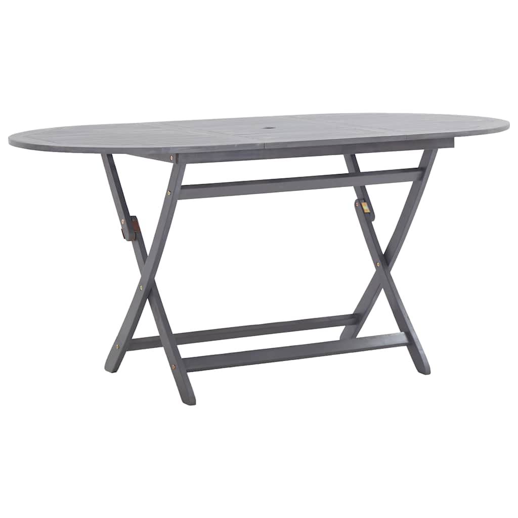 vidaXL Τραπέζι Κήπου Πτυσσόμενο 160 x 85 x 75 εκ. Μασίφ Ξύλο Ακακίας