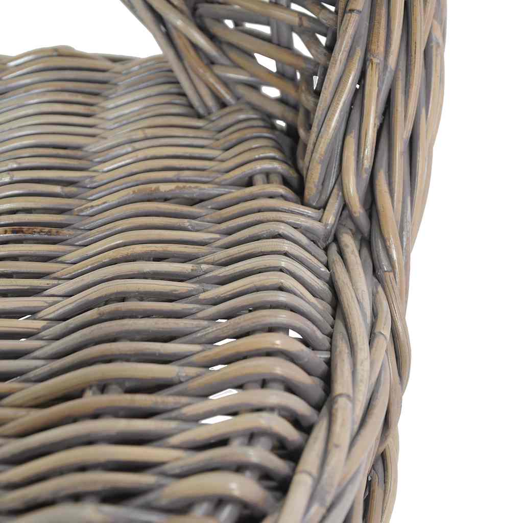 vidaXL Πολυθρόνα Γκρι από Ρατάν Kubu