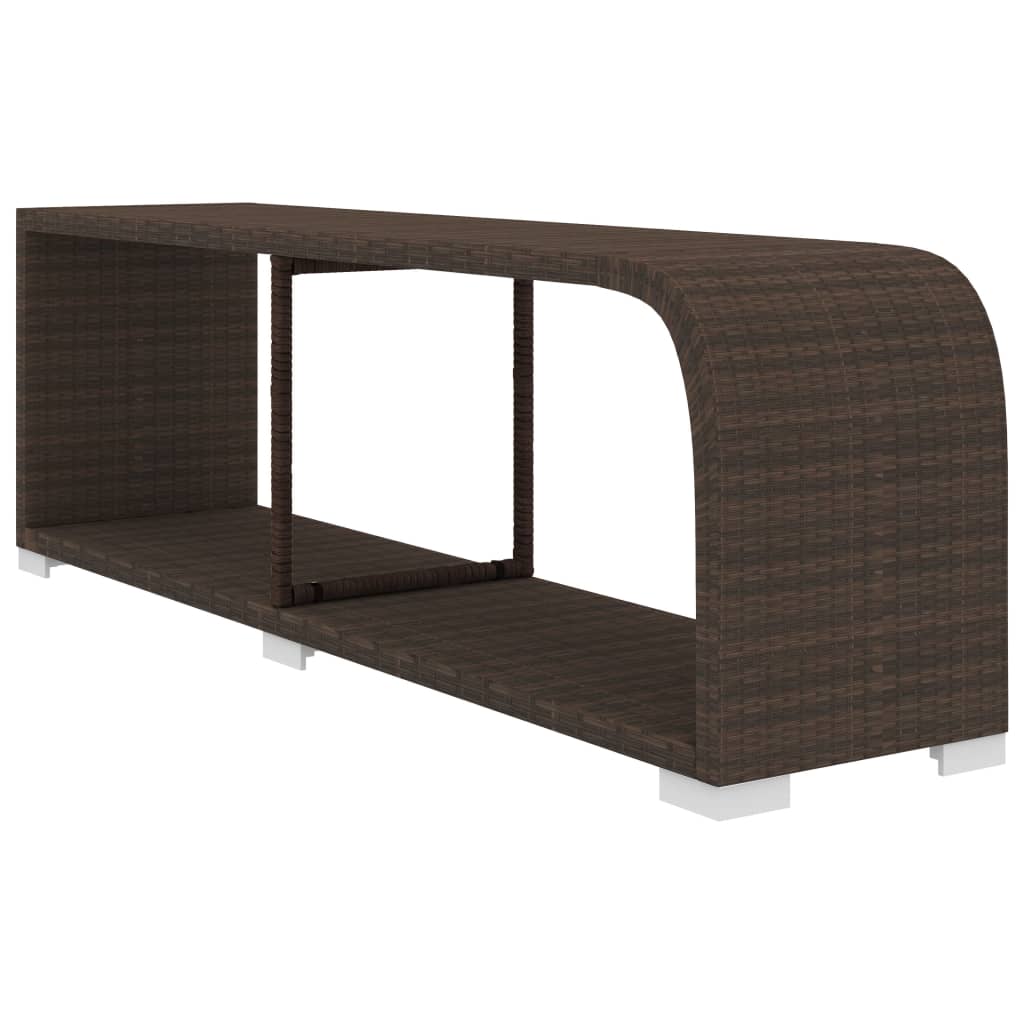 vidaXL Σαλόνι Κήπου 10 Τεμαχίων Καφέ από Συνθετικό Ρατάν με Μαξιλάρια