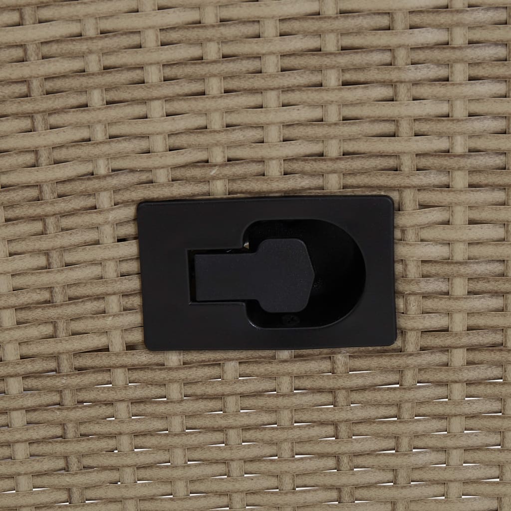 vidaXL Πολυθρόνες Εξωτερ. Χώρου 2 τεμ. Μπεζ Συνθ. Ρατάν με Μαξιλάρια