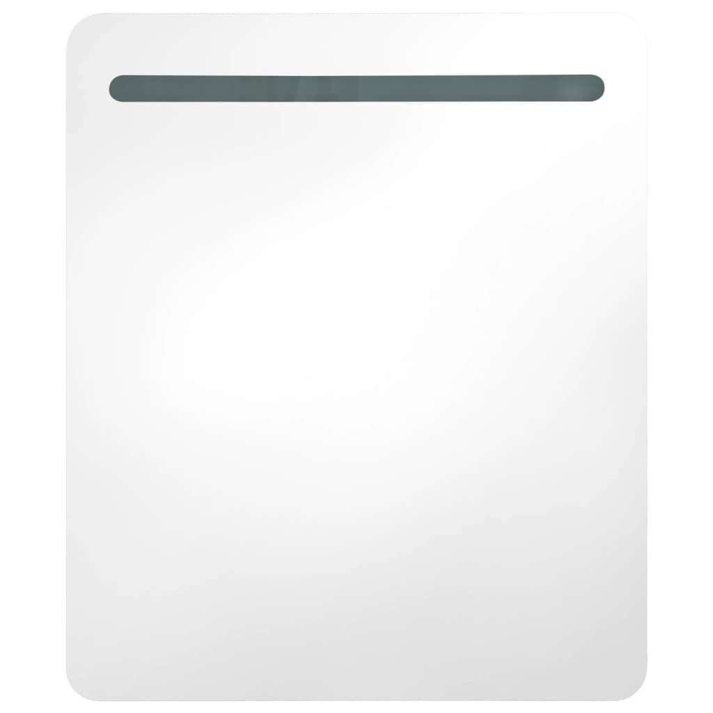 vidaXL Ντουλάπι Μπάνιου με Καθρέφτη και Φωτισμό LED 68 x 9 x 80 εκ.