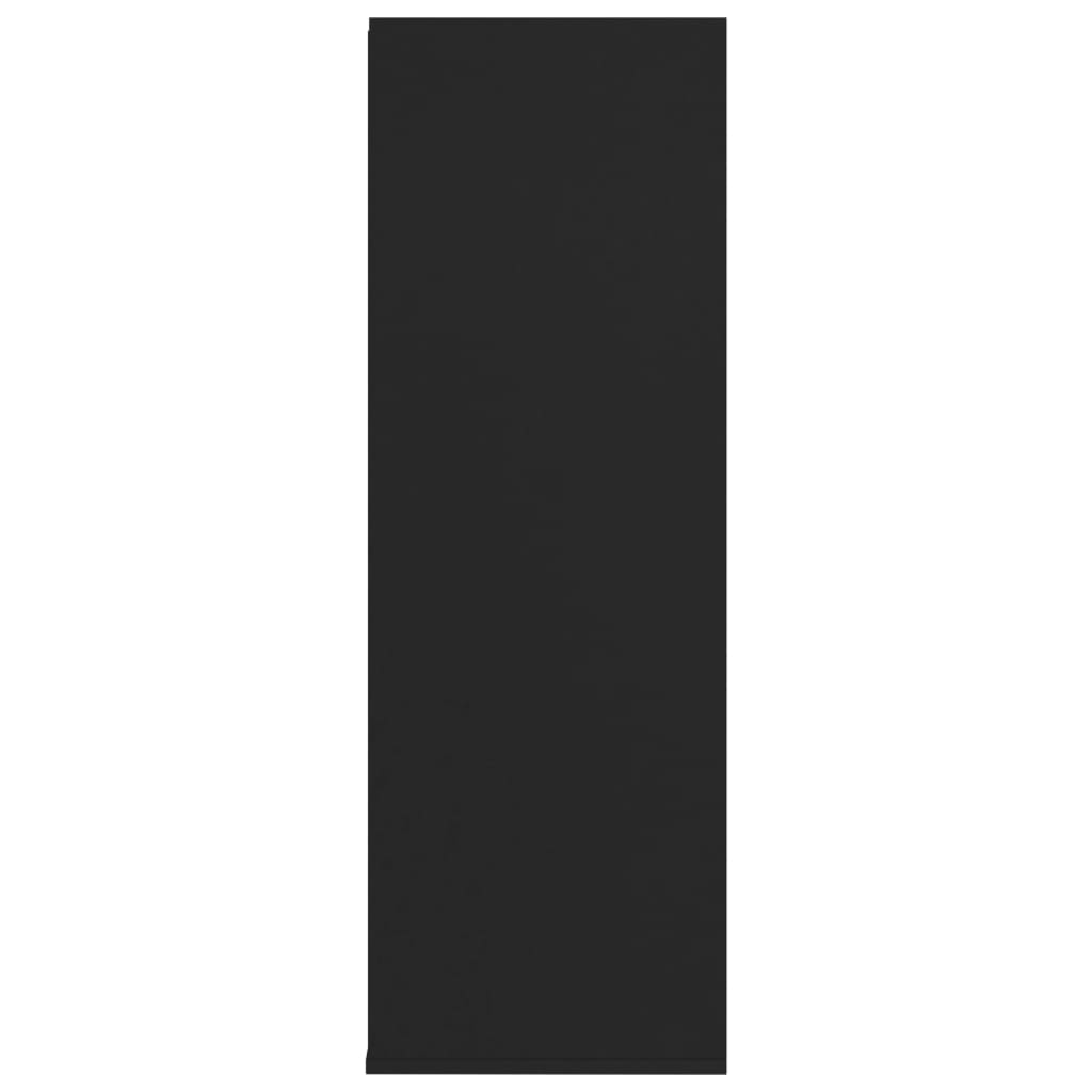 vidaXL Παπουτσοθήκη Μαύρη Δρυς 54x34x100,5 εκ. από Επεξεργασμένο Ξύλο
