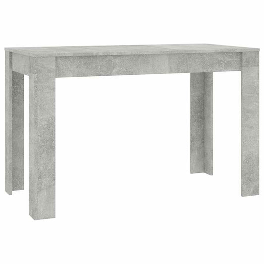 vidaXL Τραπεζαρία Γκρι του Σκυροδέματος 120x60x76 εκ. από Επεξ. Ξύλο
