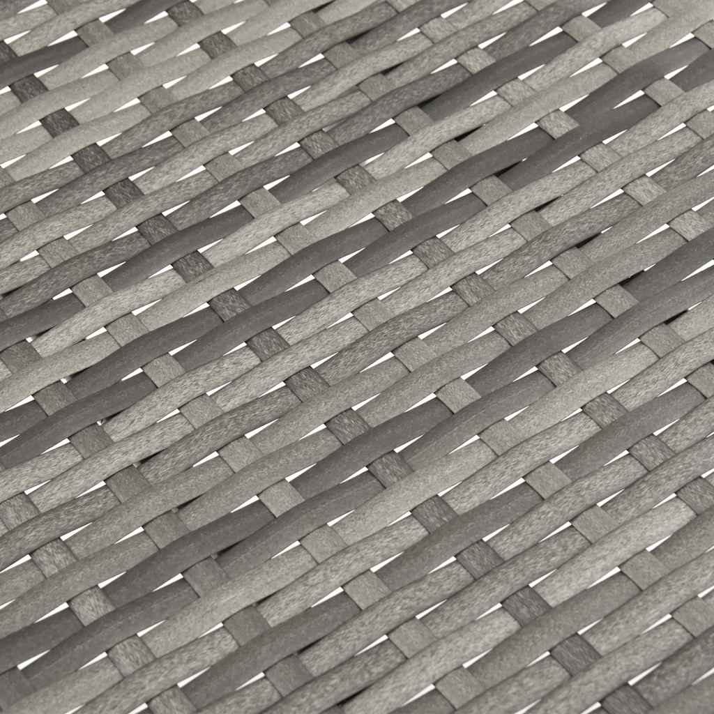 vidaXL Καρέκλες Κήπου Στοιβαζόμενες 2 τεμ. Γκρι από Συνθετικό Ρατάν