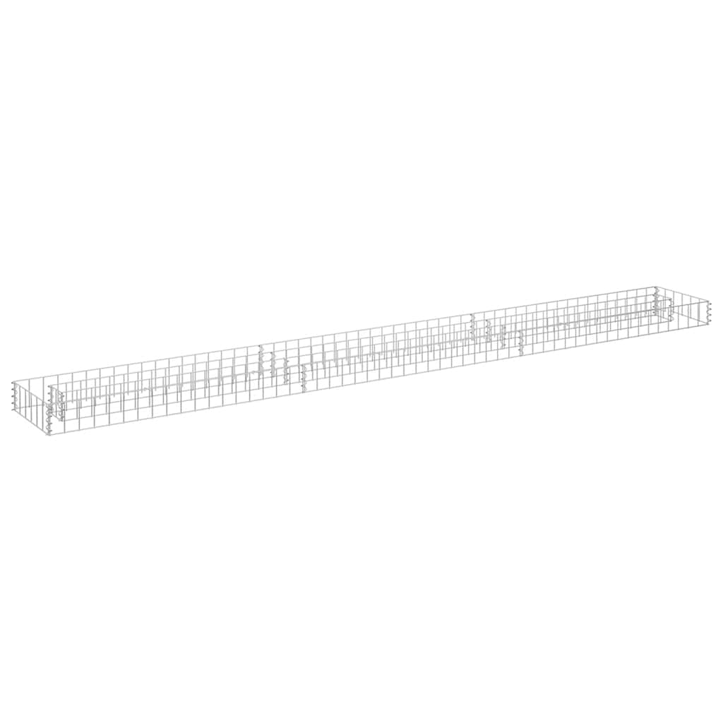 vidaXL Συρματοκιβώτιο-Γλάστρα Υπερυψωμένη 270x30x10 εκ. Γαλβ. Χάλυβας