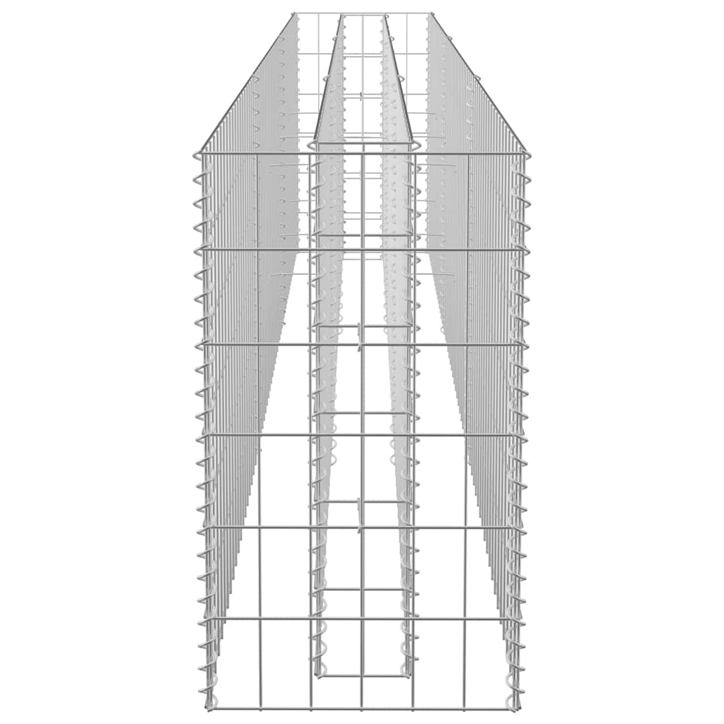 vidaXL Συρματοκιβώτιο-Γλάστρα Υπερυψωμένη 270x30x60 εκ. Γαλβ. Χάλυβας