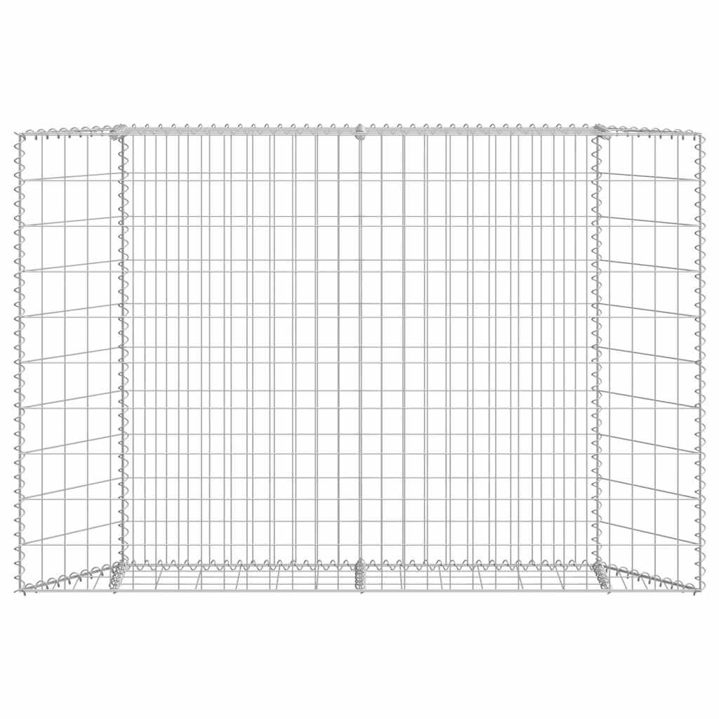 vidaXL Συρματοκιβώτιο-Γλάστρα Υπ. Τραπέζιο 150x20x100 εκ Γαλβ. Χάλυβας