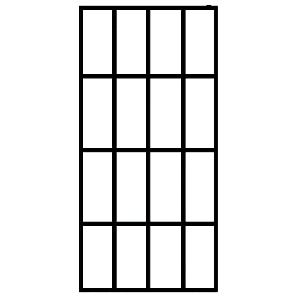 vidaXL Διαχωριστικό Ντουζιέρας 140 x 195 εκ. από Διάφανο Ψημένο Γυαλί