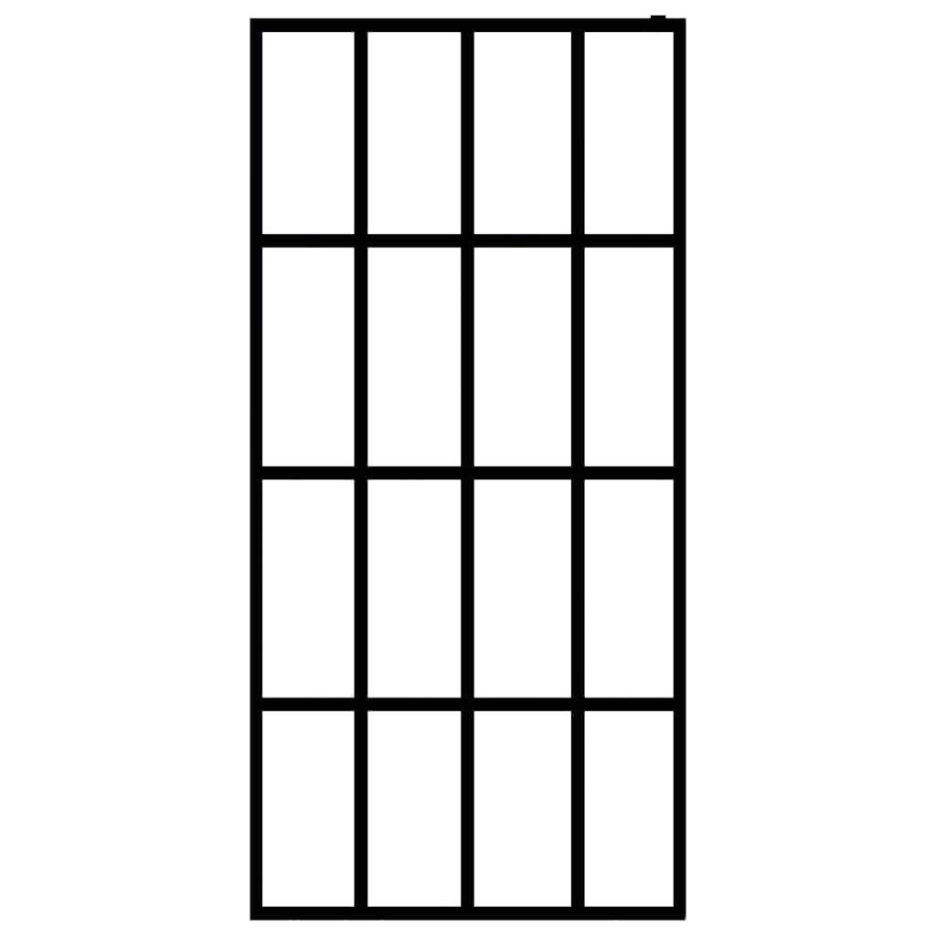 vidaXL Διαχωριστικό Ντουζιέρας 90 x 195 εκ. από Αμμοβολισμένο Ψημένο Γυαλί