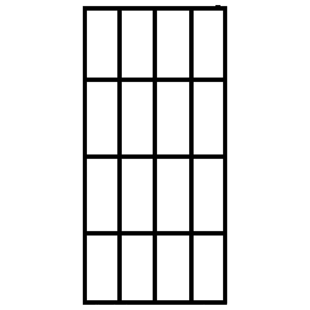 vidaXL Διαχωριστικό Ντουζιέρας 100 x 195 εκ. από Αμμοβολισμένο Ψημένο Γυαλί