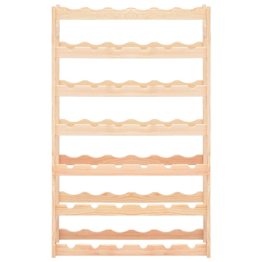 vidaXL Ραφιέρα/Σταντ Κρασιών για 42 Φιάλες από Μασίφ Ξύλο Πεύκο