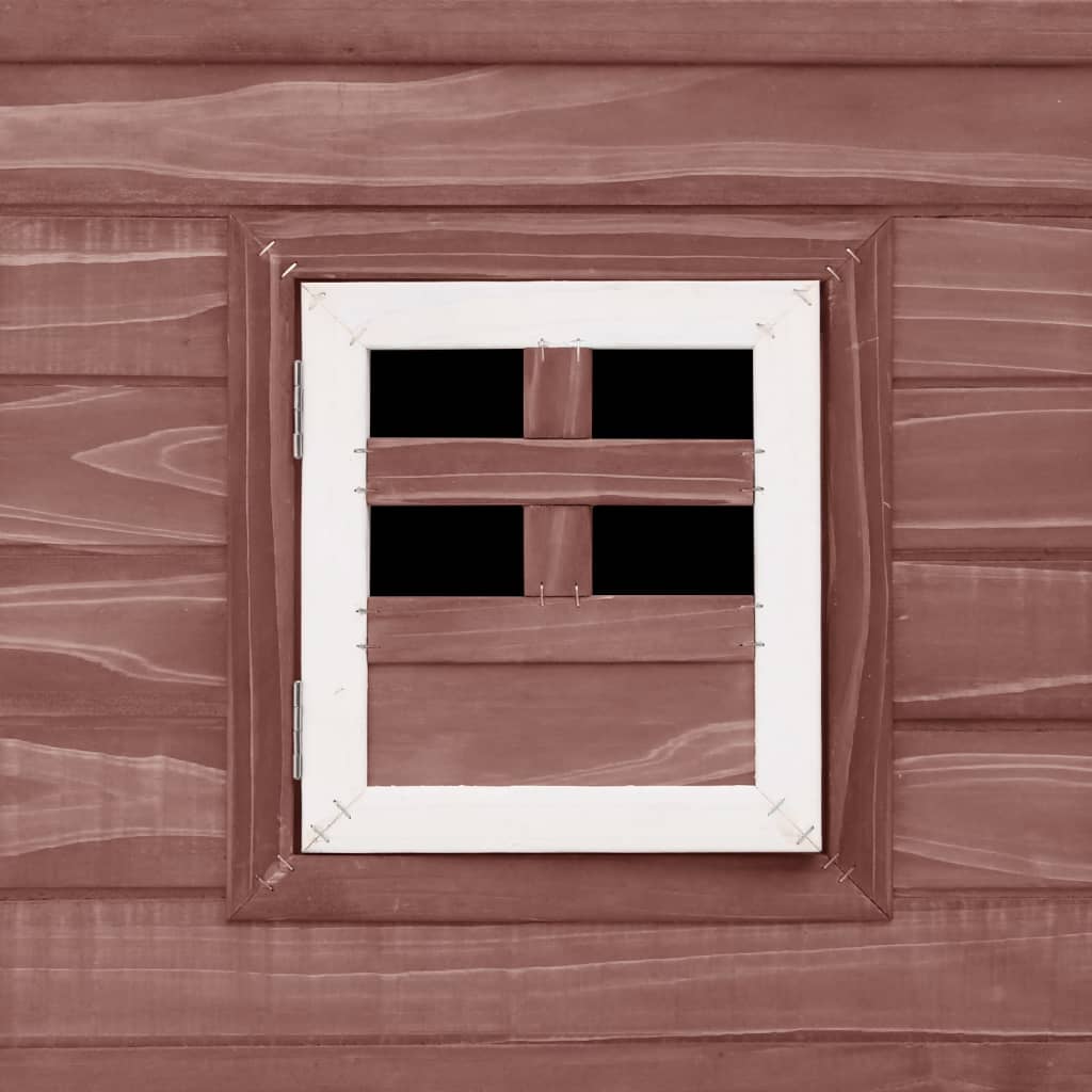 vidaXL Κοτέτσι Εξωτερικού Χώρου με 1 Σημείο Συλλογής Αυγών Καφέ Ξύλινο