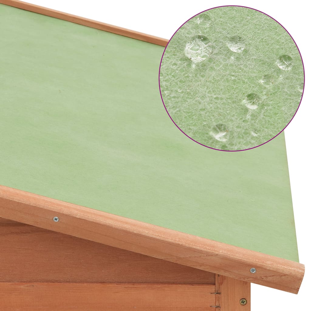 vidaXL Κοτέτσι με Κουτί Ωοτοκίας Μασίφ Ξύλο Ελάτης