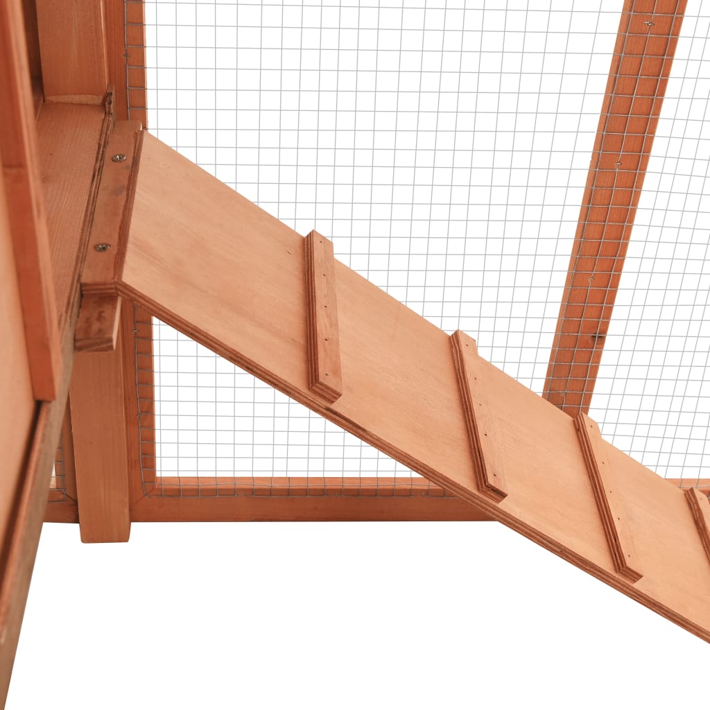 vidaXL Κοτέτσι με Κουτί Ωοτοκίας Μασίφ Ξύλο Ελάτης