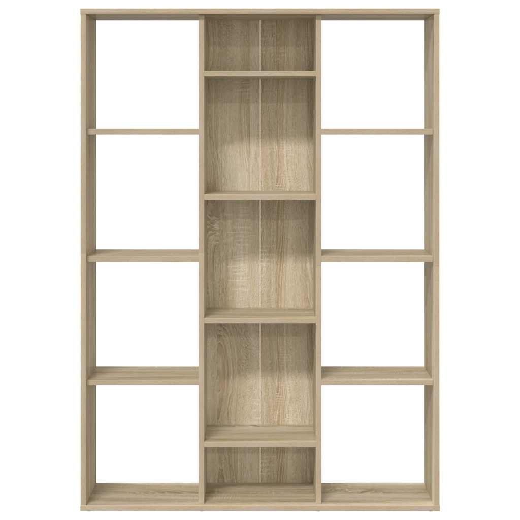vidaXL Διαχωριστικό/Βιβλιοθήκη Sonoma Δρυς 100x24x140 εκ. Επεξ. Ξύλο