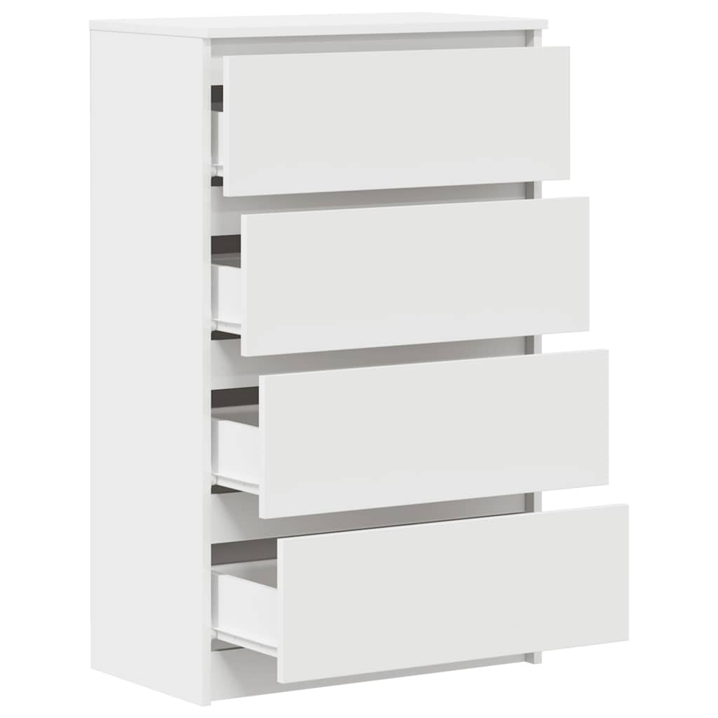 vidaXL Συρταριέρα Λευκή 60 x 35 x 98,5 εκ. από Επεξεργασμένο Ξύλο