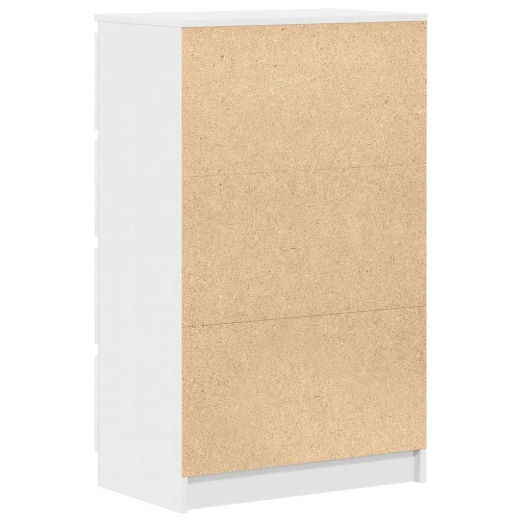 vidaXL Συρταριέρα Λευκή 60 x 35 x 98,5 εκ. από Επεξεργασμένο Ξύλο