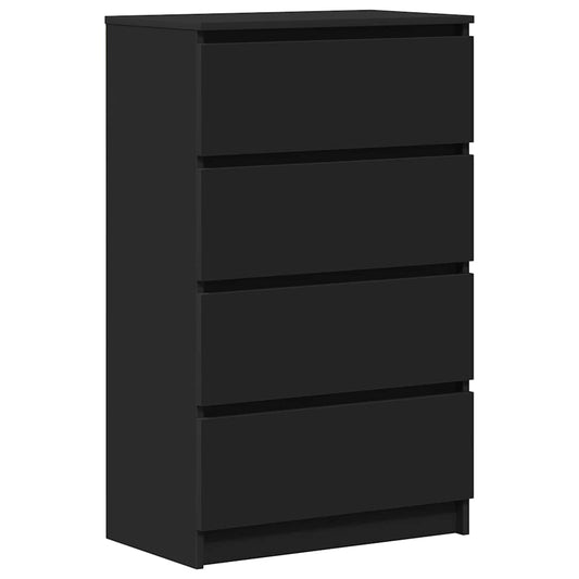 vidaXL Συρταριέρα Μαύρη 60 x 35 x 98,5 εκ. από Επεξεργασμένο Ξύλο