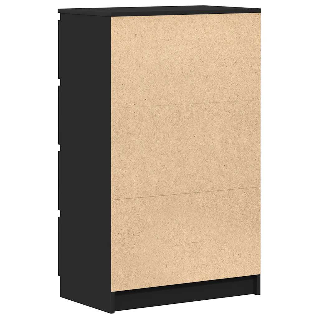 vidaXL Συρταριέρα Μαύρη 60 x 35 x 98,5 εκ. από Επεξεργασμένο Ξύλο