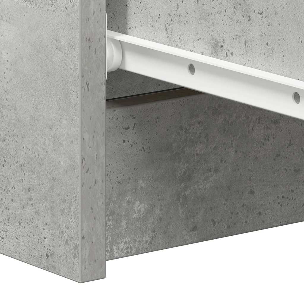 vidaXL Συρταριέρα Γκρι Σκυροδέματος 60x35x98,5 εκ. Επεξεργασμένο Ξύλο