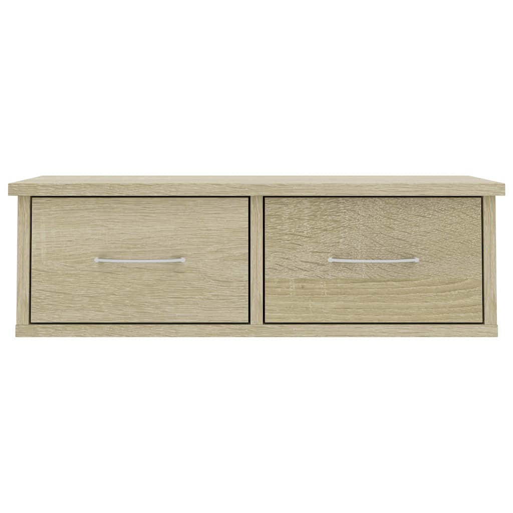 vidaXL Ράφι Τοίχου με Συρτάρια Sonoma Δρυς 60x26x18,5 εκ. Επεξ. Ξύλο