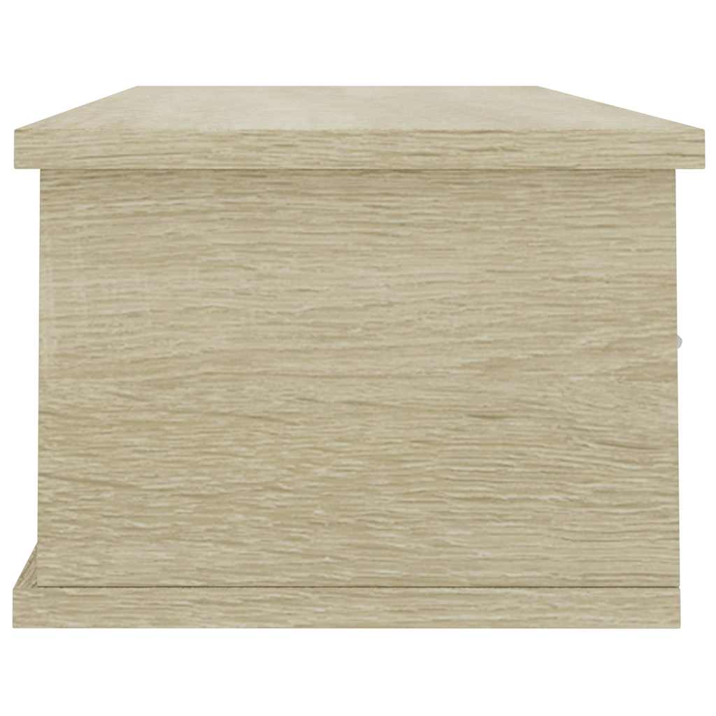 vidaXL Ράφι Τοίχου με Συρτάρια Sonoma Δρυς 88x26x18,5 εκ. Επεξ. Ξύλο